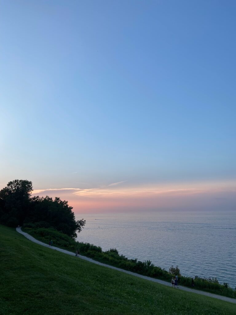 Edgewater Park at Sunset in Cleveland, Ohio