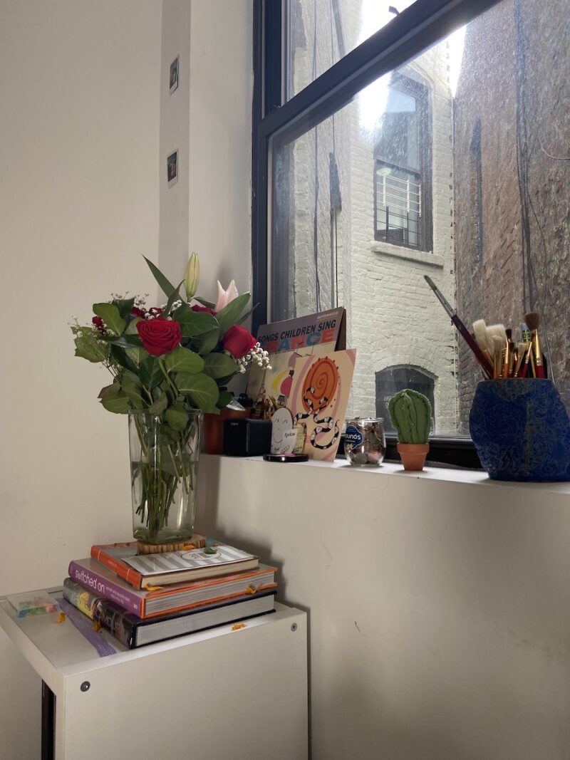 NYC apartment window sill